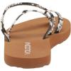Volcom Girls’ Easy Breezy Big Girls Thong Flip Flip Sandals(Black White)