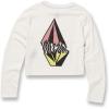 Volcom Girls’ Pocket Dial Long Sleeve Tee(Star White)