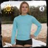 Volcom Girls Rash Guard 2 Pack Rash Guard for Girls Long Sleeve Swim Shirt SPF50+(Aqua)