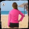 Volcom Girls Rash Guard 2 Pack Rash Guard for Girls Long Sleeve Swim Shirt SPF50+(Fuchsia)