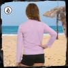 Volcom Girls Rash Guard 2 Pack Rash Guard for Girls Long Sleeve Swim Shirt SPF50+(Lavender)