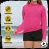 Volcom Girls Rash Guard 2 Pack Rash Guard for Girls Long Sleeve Swim Shirt SPF50+(Pink)