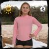Volcom Girls Rash Guard for Girls Long Sleeve Swim Shirt SPF50+(Pink)