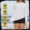 Volcom Girls Rash Guard for Girls Long Sleeve Swim Shirt SPF50+(White)