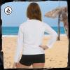 Volcom Girls Rash Guard for Girls Long Sleeve Swim Shirt SPF50+(White)