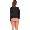 Volcom Girls Simply Core Lycra Long Sleeve Rashguard 50+ Uv Protection(Black)