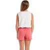 Volcom Girls’ Strutin Stone Elastic Waist Cut Off Short(Electric Coral)
