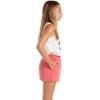 Volcom Girls’ Strutin Stone Elastic Waist Cut Off Short(Electric Coral)