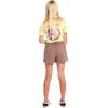 Volcom Girls’ Strutin Stone Elastic Waist Cut Off Short(Slate Grey)