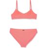 Volcom Girls’ Swimsuit Two Piece Bikini Set(Electric Coral)