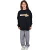 Volcom Girls’ Truly Stokin Crew Fleece Sweatshirt(Black)
