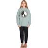 Volcom Girls’ Truly Stokin Crew Fleece Sweatshirt(Stone Blue)