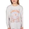 Volcom Girls’ Werkin Doubles Long Sleeve Tee(Ash)