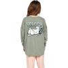 Volcom Girls’ Werkin Doubles Long Sleeve Tee(Light Army)