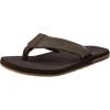 Volcom Men’s Victor Flip-Flop Sandal(Brown)