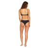 Volcom Womens Cheekini Bikini Bottom – Low-Rise Cheeky Swim Bottom Made with Recycled Fabric(Black Black Black)