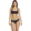 Volcom Womens Cheekini Bikini Bottom – Low-Rise Cheeky Swim Bottom Made with Recycled Fabric(Black Cheeki)