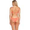 Volcom Womens Cheekini Bikini Bottom – Low-Rise Cheeky Swim Bottom Made with Recycled Fabric(Dark Coral)