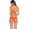 Volcom Womens Cheekini Bikini Bottom – Low-Rise Cheeky Swim Bottom Made with Recycled Fabric(Electric Coral)