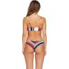 Volcom Womens Cheekini Bikini Bottom – Low-Rise Cheeky Swim Bottom Made with Recycled Fabric(Multi Teas)