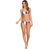 Volcom Womens Cheekini Bikini Bottom – Low-Rise Cheeky Swim Bottom Made with Recycled Fabric(Multi Teas)