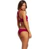 Volcom Womens Cheekini Bikini Bottom – Low-Rise Cheeky Swim Bottom Made with Recycled Fabric(Pomegranate)