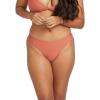 Volcom Womens Cheekini Bikini Bottom – Low-Rise Cheeky Swim Bottom Made with Recycled Fabric(Rosewood)