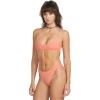 Volcom Womens Cheekini Bikini Bottom – Low-Rise Cheeky Swim Bottom Made with Recycled Fabric(Sunset)