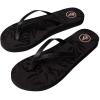 Volcom Women’s Color Me Spring Flip Flop Sandal(Black Out)