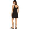 Volcom Womens Desert Bunnie Reversible Fit and Flare Knit Mini Dress(Black)