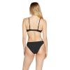 Volcom Womens Full Bikini Bottom – Low-Rise Swim Bottom with Full Coverage, Made from Recycled Fabric(Black Seamless)