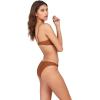 Volcom Womens Full Bikini Bottom – Low-Rise Swim Bottom with Full Coverage, Made from Recycled Fabric(Dark Clay)