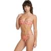 Volcom Womens Full Bikini Bottom – Low-Rise Swim Bottom with Full Coverage, Made from Recycled Fabric(Sunset Poppy)