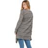 Volcom Women’s Go Go Wrap Open Front Cardigan Sweater (Regular & Plus Size)(Black Combo)