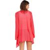 Volcom Women’s Go Go Wrap Open Front Cardigan Sweater (Regular & Plus Size)(Electric Coral)