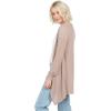 Volcom Women’s Go Go Wrap Open Front Cardigan Sweater (Regular & Plus Size)(Stone 1)
