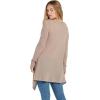 Volcom Women’s Go Go Wrap Open Front Cardigan Sweater (Regular & Plus Size)(Stone)