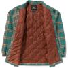 Volcom Womens Hooded Flannel Snowboard Ski Winter Hooded Shirt Jacket(Atlantic)