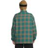 Volcom Womens Hooded Flannel Snowboard Ski Winter Hooded Shirt Jacket(Atlantic)