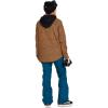 Volcom Womens Hooded Flannel Snowboard Ski Winter Hooded Shirt Jacket(Caramel S3)