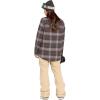 Volcom Womens Hooded Flannel Snowboard Ski Winter Hooded Shirt Jacket(Dusty Lavender)