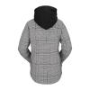 Volcom Womens Hooded Flannel Snowboard Ski Winter Hooded Shirt Jacket(Moonbeam S4)