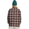 Volcom Womens Hooded Flannel Snowboard Ski Winter Hooded Shirt Jacket(Oxblood)
