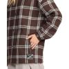 Volcom Womens Hooded Flannel Snowboard Ski Winter Hooded Shirt Jacket(Oxblood)