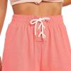 Volcom Women’s Lived In Lounge Fleece Sweat Shorts (Regular & Plus Size)(Electric Coral)