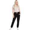 Volcom Women’s Lived In Lounge Fleece Sweatpants (Regular & Plus Size)(Black White 1)