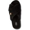 Volcom Women’s Lived in Lounge Faux Fur Slide Sandal(Black)