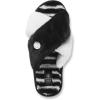 Volcom Women’s Lived in Lounge Faux Fur Slide Sandal(Black White)