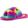 Volcom Women’s Lived in Lounge Faux Fur Slide Sandal(Multi)