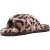 Volcom Women’s Lived in Lounge Faux Fur Slide Sandal(Raisin)
